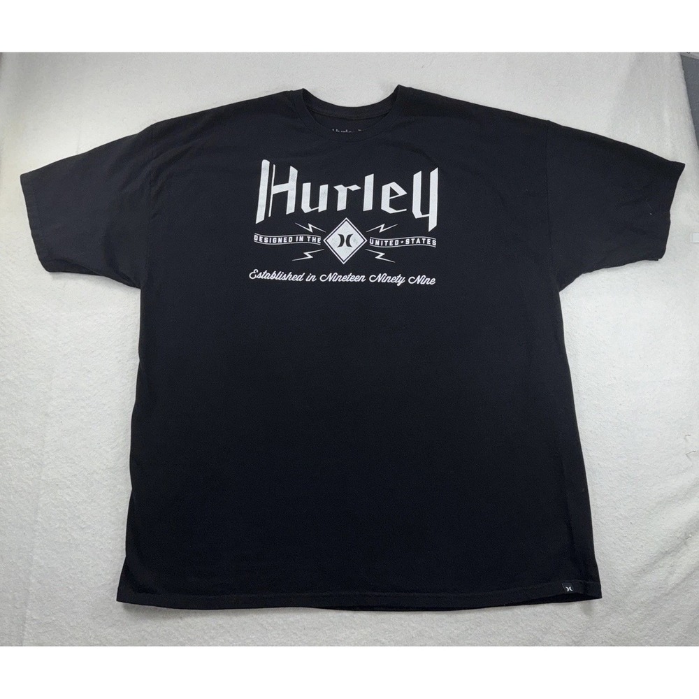 Hurley Men's Size‎ XXXL Black And White Short Sleeve T-Shirt